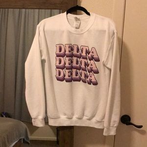 White TriDelta sweatshirt